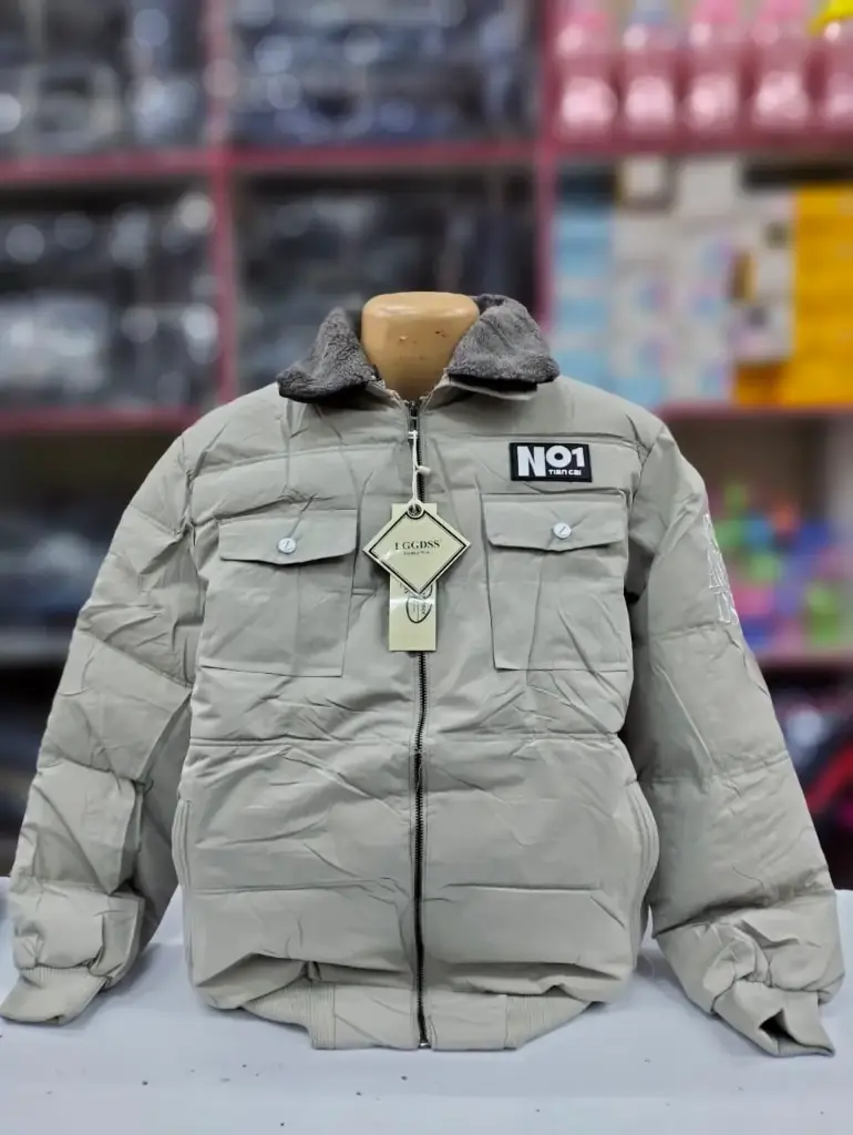 Heavy Fur Coller Jacket