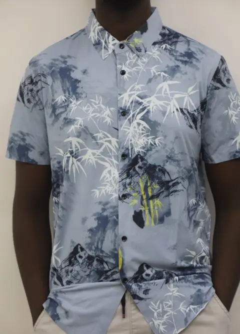 Floral silk  shirt