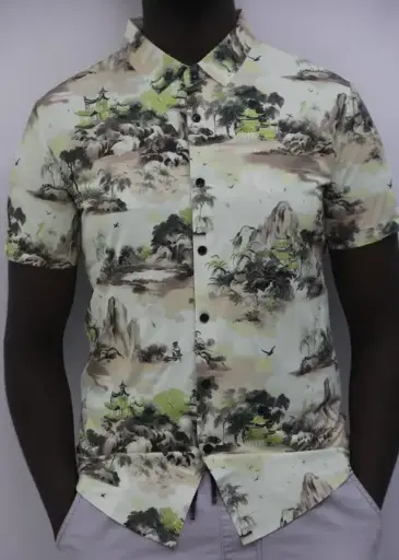 Floral silk shirts